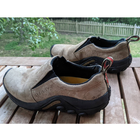 Merrell Womens Jungle Moc Classic Taupe Waterproof Slip-On Shoe size 6.5 - Picture 2 of 12